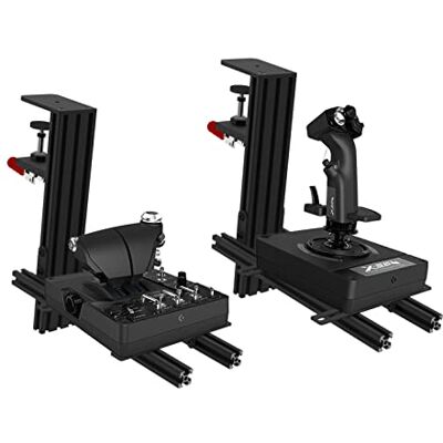 Hikig Lot de 2 Supports de Bureau pour Hotas, Joystick Simulateur de Vol pour Thrustmaster Warthog/ T16000M FCS/TCA/T.Flight, Logitech G X52/ X52 Pro/ X56 HOTAS, Winwing Orion, VKB HOTAS - Publicité Hikig Lot de 2 Supports de Bureau pour Hotas, Joystick Simulateur de Vol pour Thrustmaster Warthog/ T16000M FCS/TCA/T.Flight, Logitech G X52/ X52 Pro/ X56 HOTAS, Winwing Orion, VKB HOTAS - Publicité