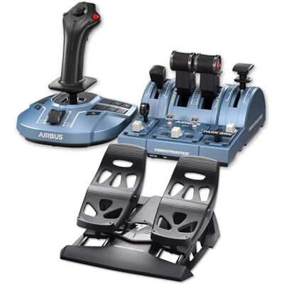 Thrustmaster TCA Captain Pack X Airbus Edition + TFRP Rudder Pedals – Pack Simulation de Vol Complet pour Xbox Series X S & PC – Répliques Airbus A320neo - Publicité Thrustmaster TCA Captain Pack X Airbus Edition + TFRP Rudder Pedals – Pack Simulation de Vol Complet pour Xbox Series X S & PC – Répliques Airbus A320neo - Publicité