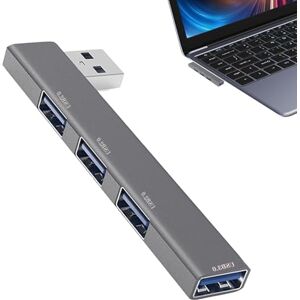 Zuasdvnk Concentrateur USB 3.0,concentrateur USB,Répartiteur USB 4 Ports Répartiteur USB, extenseur USB pour Ordinateur Portable, clé USB, imprimante, Appareil Photo, Clavier, Souris - Publicité