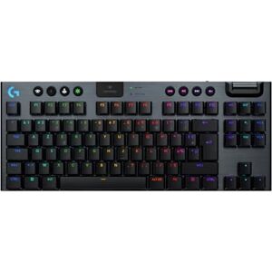 Logitech G915 X LIGHTSPEED TKL Clavier gaming sans fil ultra-plat, touches PBT double couche, touches entièrement programmables, rétroéclairage RVB, GL Red Linear PC/Mac, FRA AZERTY Noir - Publicité Logitech G915 X LIGHTSPEED TKL Clavier gaming sans fil ultra-plat, touches PBT double couche, touches entièrement programmables, rétroéclairage RVB, GL Red Linear PC/Mac, FRA AZERTY Noir - Publicité