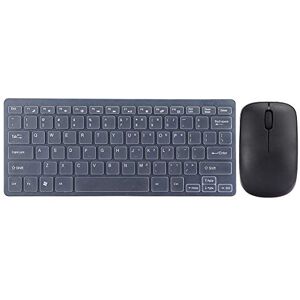 ASHATA Ensemble Clavier et Souris sans Fil, Ensemble de Souris Clavier sans Fil 2.4G avec récepteur USB Protecteur de Clavier pour Ordinateur Portable Plug and Play(Noir) - Publicité