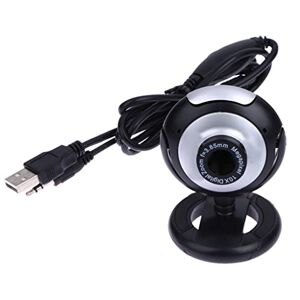 LRWEY avec Micro cam degré USB pour PC caméra de Nuit Classe Ordinateur Portable 360 Webcam Clavier et Souris Meilleur Marque Clavier Souris Gamer (Black, One Size) - Publicité