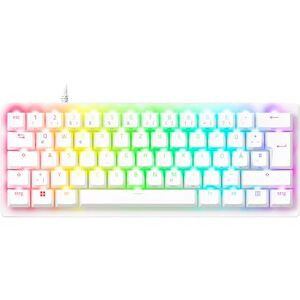 Razer Huntsman V3 Pro Mini Clavier Optique E-Sport 60% Format – Snap Tap & déclencheur Rapide (Touches modificatrices Multi-usages, Touches PBT Doubleshot) Disposition Allemande Blanc - Publicité Razer Huntsman V3 Pro Mini Clavier Optique E-Sport 60% Format – Snap Tap & déclencheur Rapide (Touches modificatrices Multi-usages, Touches PBT Doubleshot) Disposition Allemande Blanc - Publicité