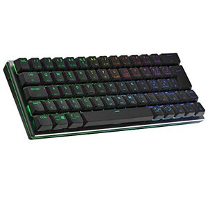Cooler Master CM Tastiera Meccanica SK622 Space Grey,Hybrid Wireless Bluetooth,Low Profile Mechanical Red Switches,IT Layout,RGB - Publicité