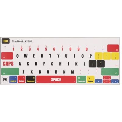 kwmobile Autocollant pour Clavier Compatible avec Apple MacBook Pro 13.3 M1 M2 (A2289 / A2251 / A2338) Autocollant Sticker pour Clavier Anglais US QWERTY en PVA Multicolore - Publicité kwmobile Autocollant pour Clavier Compatible avec Apple MacBook Pro 13.3 M1 M2 (A2289 / A2251 / A2338) Autocollant Sticker pour Clavier Anglais US QWERTY en PVA Multicolore - Publicité
