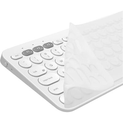 kwmobile Protection pour Clavier Compatible avec Logitech K380 Protection Clavier Ordinateur QWERTY US en Silicone Transparent - Publicité kwmobile Protection pour Clavier Compatible avec Logitech K380 Protection Clavier Ordinateur QWERTY US en Silicone Transparent - Publicité