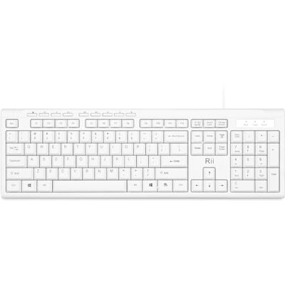 Rii Clavier filaire USB compact RK907 pour Mac et PC, Windows 10/8/7/Vista/XP (Blanc) - Publicité Rii Clavier filaire USB compact RK907 pour Mac et PC, Windows 10/8/7/Vista/XP (Blanc) - Publicité