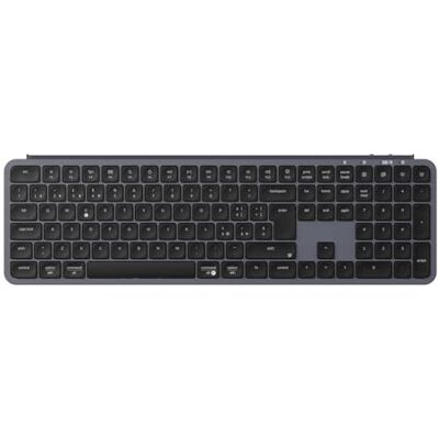Keychron Clavier sans Fil B6 Pro Ultra Fin Full Size Layout Italien ISO QWERTY, configurable ZMK, Touches en PBT, 3 Modes 2,4 GHz/Bluetooth/Filaire, Compatible Win/Mac/Linux, Gris sidéral - Publicité Keychron Clavier sans Fil B6 Pro Ultra Fin Full Size Layout Italien ISO QWERTY, configurable ZMK, Touches en PBT, 3 Modes 2,4 GHz/Bluetooth/Filaire, Compatible Win/Mac/Linux, Gris sidéral - Publicité
