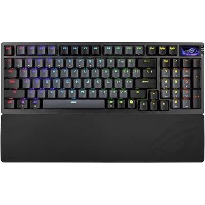 Asus ROG Azoth 96 HE Clavier de jeu analogique sans fil, switch HFX V2, AZERTY Clavier sans fil 96%, switches magnétiques Hall effect, écran tactile OLED et de paramètres d'activation personnalisables - Publicité Asus ROG Azoth 96 HE Clavier de jeu analogique sans fil, switch HFX V2, AZERTY Clavier sans fil 96%, switches magnétiques Hall effect, écran tactile OLED et de paramètres d'activation personnalisables - Publicité