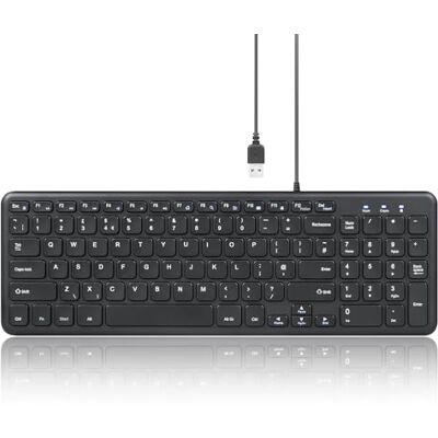 perixx PERIBOARD-213U Clavier USB filaire silencieux avec pavé numérique Noir - Publicité perixx PERIBOARD-213U Clavier USB filaire silencieux avec pavé numérique Noir - Publicité