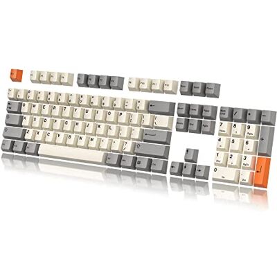 HK Gaming Custom Keycaps Dye Sublimation PBT Keycap Set for Mechanical Keyboard 139 Keys Cherry Profile ANSI US-Layout Compatible with Cherry MX, Gateron, Kailh, Outemu Beta - Publicité HK Gaming Custom Keycaps Dye Sublimation PBT Keycap Set for Mechanical Keyboard 139 Keys Cherry Profile ANSI US-Layout Compatible with Cherry MX, Gateron, Kailh, Outemu Beta - Publicité