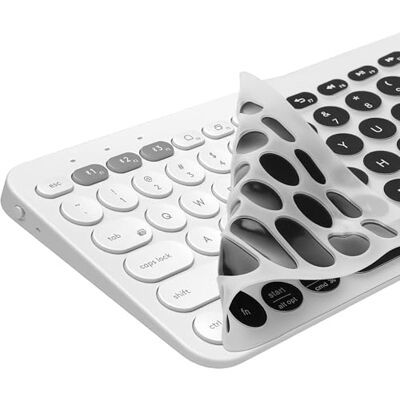 kwmobile Protection pour Clavier Compatible avec Logitech K380 Protection Clavier Ordinateur QWERTY US en Silicone Noir - Publicité kwmobile Protection pour Clavier Compatible avec Logitech K380 Protection Clavier Ordinateur QWERTY US en Silicone Noir - Publicité
