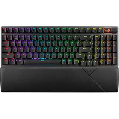 Asus ROG Strix Scope II 96 Clavier de jeu sans fil, connexion à trois modes, mousse amortissante et coussinets d'oreille amortisseurs d'interrupteur, interrupteurs ROG NX Storm - Publicité Asus ROG Strix Scope II 96 Clavier de jeu sans fil, connexion à trois modes, mousse amortissante et coussinets d'oreille amortisseurs d'interrupteur, interrupteurs ROG NX Storm - Publicité