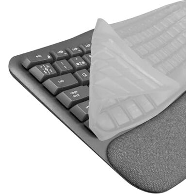 kwmobile Protection pour Clavier Compatible avec Logitech Wave Keys Protection Clavier Ordinateur QWERTY US en Silicone Transparent - Publicité kwmobile Protection pour Clavier Compatible avec Logitech Wave Keys Protection Clavier Ordinateur QWERTY US en Silicone Transparent - Publicité