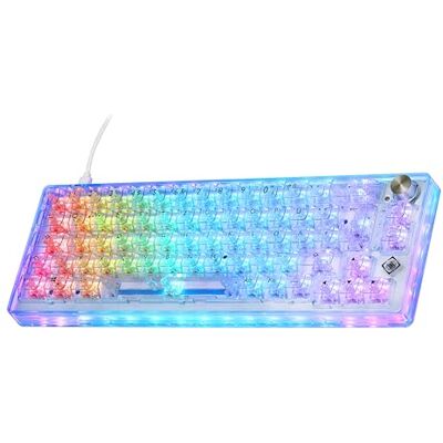 Clavier Gaming Mécanique Deltaco DK460 - Transparent - Publicité Clavier Gaming Mécanique Deltaco DK460 - Transparent - Publicité