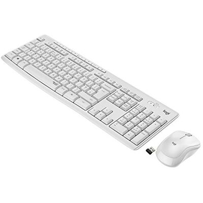 Logitech MK295 Kit Mouse e Tastiera Wireless Layout Scandinavo QWERTY Bianco - Publicité Logitech MK295 Kit Mouse e Tastiera Wireless Layout Scandinavo QWERTY Bianco - Publicité