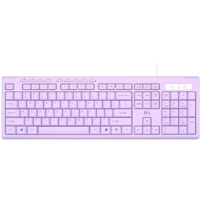 Rii Clavier filaire USB compact RK907 pour Mac et PC, Windows 10/8/7/Vista/XP Violet - Publicité Rii Clavier filaire USB compact RK907 pour Mac et PC, Windows 10/8/7/Vista/XP Violet - Publicité