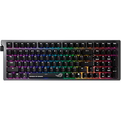 Asus ROG Strix Morph 96 WL Clavier gaming trimode, switches mécaniques, AZERTY Clavier gaming modulaire à 96 % sans fil, switches hotswappables, design personnalisable, molette de contrôle, éclairage RVB - Publicité Asus ROG Strix Morph 96 WL Clavier gaming trimode, switches mécaniques, AZERTY Clavier gaming modulaire à 96 % sans fil, switches hotswappables, design personnalisable, molette de contrôle, éclairage RVB - Publicité