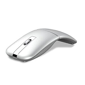 SUYING Souris sans fil pliable à double mode + Bluetooth, la souris pliée est ergonomique pour les jeux vidéo, adaptée pour ordinateur de bureau et ordinateurs portables (blanc) - Publicité
