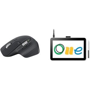 Logitech MX Master 3S Souris Performante sans Fil avec Défilement Ultra-Rapide, Ergonomique, Suivi sur Verre, Clics Silencieux + Tablette de Dessin Wacom One 12 avec écran 11,6” Full HD 99% sRGB - Publicité