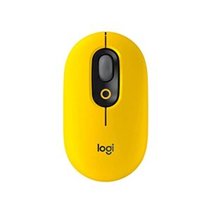 Logitech POP Mouse, Souris Sans Fil avec Emojis Personnalisables, Technologie SilentTouch, Défilement Précision/Vitesse, Design Compact, Bluetooth, USB, Multidispositifs, Compatible OS Blast - Publicité