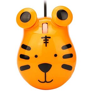 Funight Souris filaire avec 3 boutons Motif tigre mignon Pour enfants et adultes Souris 3D pour ordinateur portable, PC, tigre - Publicité