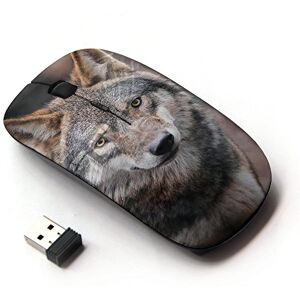 KOOLmouse [ Souris Optque sans Fil 2.4G [ Wolf Wild Dog Brown Forest Fairytale Eyes ] - Publicité