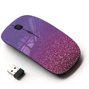 KawaiiMouse [ Souris Optque Sans Fil 2.4G ] Glitter Gold Purple Copper Bling - Publicité