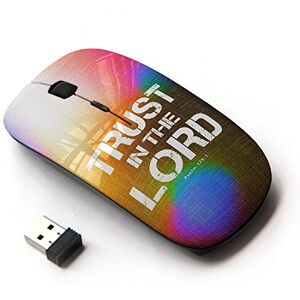 KOOLmouse [ Souris Optque D'Ordinateur sans Fil 2.4G [ Bible Verse Trust in The Lord Psalm 125:1 ] - Publicité