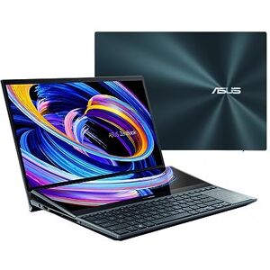 Asus ZenBook Pro Duo 15 OLED UX582ZW-H2035W Ultra HD (Intel Core i7-12700H, 16 Go RAM, 1 to SSD, RTX 3070 Ti 8 Go, Windows 11 Home) Bleu Ciel - Publicité Asus ZenBook Pro Duo 15 OLED UX582ZW-H2035W Ultra HD (Intel Core i7-12700H, 16 Go RAM, 1 to SSD, RTX 3070 Ti 8 Go, Windows 11 Home) Bleu Ciel - Publicité