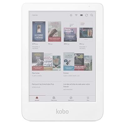 Kobo Clara Colour Liseuse eBook Couleur Écran Couleur E Ink Kaleido™ 3 sans Reflets de 6" Option Mode Sombre Étanche Livres Audio 16 Go de Stockage Blanc - Publicité Kobo Clara Colour Liseuse eBook Couleur Écran Couleur E Ink Kaleido™ 3 sans Reflets de 6" Option Mode Sombre Étanche Livres Audio 16 Go de Stockage Blanc - Publicité