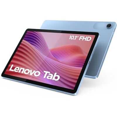 IBM Tab Tablette Tactile 10.1'' WUXGA (MediaTek Helio G85, 8Coeurs, RAM 4Go, 128Go eMMC 5.1, Android 14, Wifi5 + Bluetooth) Étui Transparent Polar Blue - Publicité IBM Tab Tablette Tactile 10.1'' WUXGA (MediaTek Helio G85, 8Coeurs, RAM 4Go, 128Go eMMC 5.1, Android 14, Wifi5 + Bluetooth) Étui Transparent Polar Blue - Publicité
