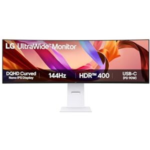 LG UltraWide™ 49U950A-W.AEU Écran PC Ultra Large 49" Dalle Nano IPS résolution Dual QHD (5120x1440), 5ms GtG 144Hz, DisplayHDR™400, DCI-P3 98% (CIE1976), FreeSync Premium, Incurvé - Publicité LG UltraWide™ 49U950A-W.AEU Écran PC Ultra Large 49" Dalle Nano IPS résolution Dual QHD (5120x1440), 5ms GtG 144Hz, DisplayHDR™400, DCI-P3 98% (CIE1976), FreeSync Premium, Incurvé - Publicité