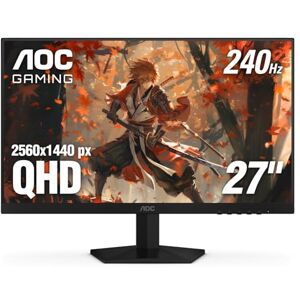 AOC Gaming Q27G41ZE Moniteur de Jeu QHD IPS 27" 2560x1440 240Hz 0,3 ms, prêt pour Console de Jeu, 3 côtés, sans Cadre, 1 HDMI 2.0, 1 Port d'affichage, Point Lumineux zéro de 3 Ans - Publicité AOC Gaming Q27G41ZE Moniteur de Jeu QHD IPS 27" 2560x1440 240Hz 0,3 ms, prêt pour Console de Jeu, 3 côtés, sans Cadre, 1 HDMI 2.0, 1 Port d'affichage, Point Lumineux zéro de 3 Ans - Publicité
