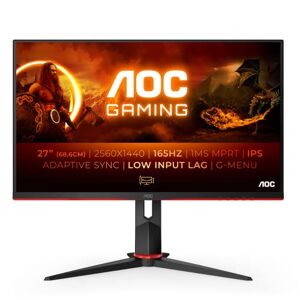 AOC Gaming Q27G2S Moniteur 27 Zoll QHD, 165 Hz, 1 ms, Adaptive Sync (2560x1440, HDMI, DisplayPort) noir/rouge - Publicité