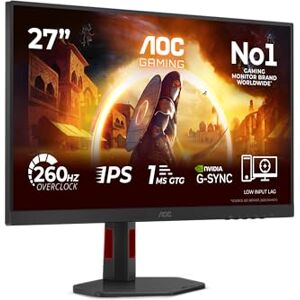 AOC Moniteur 27G4ZR 27 Pouces FHD 260 Hz, Dalle IPS Rapide, MPRT 0,3 ms, Adaptive Sync, HDR10, Compatible G-Sync, réglage en Hauteur, (1920 x 1080 HDMI, 2 x DP 2.0) Noir - Publicité AOC Moniteur 27G4ZR 27 Pouces FHD 260 Hz, Dalle IPS Rapide, MPRT 0,3 ms, Adaptive Sync, HDR10, Compatible G-Sync, réglage en Hauteur, (1920 x 1080 HDMI, 2 x DP 2.0) Noir - Publicité