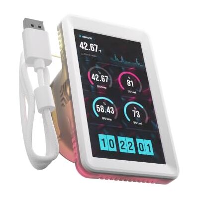 Corsair iCUE Link Module D’écran LCD 5 Pouces – Blanc Pour les Refroidisseurs AIO pour CPU iCUE LINK TITAN II RX et iCUE LINK TITAN RX, 720 x 1280, Entrée DisplayPort - Publicité Corsair iCUE Link Module D’écran LCD 5 Pouces – Blanc Pour les Refroidisseurs AIO pour CPU iCUE LINK TITAN II RX et iCUE LINK TITAN RX, 720 x 1280, Entrée DisplayPort - Publicité