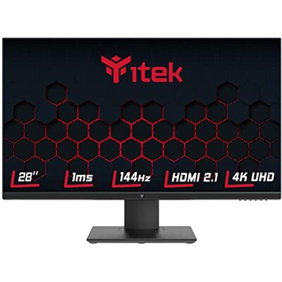 iTek moniteur GGF 28" plat, 3840 x 2160 4K UHD, panneau IPS rapide 144 Hz, réponse OD 1 ms, connexions 2xHDMI 2.1 et 2xDP, HDR, synchronisation adaptative - Publicité iTek moniteur GGF 28" plat, 3840 x 2160 4K UHD, panneau IPS rapide 144 Hz, réponse OD 1 ms, connexions 2xHDMI 2.1 et 2xDP, HDR, synchronisation adaptative - Publicité