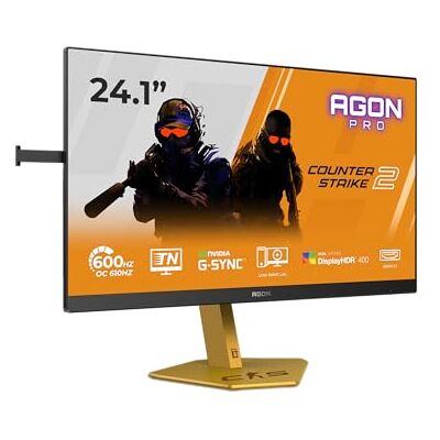 AOC Gaming Moniteur CS24A 24 Pouce 610Hz TN Esports Dalle, 0.5ms GtG, HDR400, G-Sync Compatible, Ajustable en Hauteur, USB Hub(1920x1080 HDMI 2X 2.1 DP 1x 1.4) Noir/Orange - Publicité AOC Gaming Moniteur CS24A 24 Pouce 610Hz TN Esports Dalle, 0.5ms GtG, HDR400, G-Sync Compatible, Ajustable en Hauteur, USB Hub(1920x1080 HDMI 2X 2.1 DP 1x 1.4) Noir/Orange - Publicité