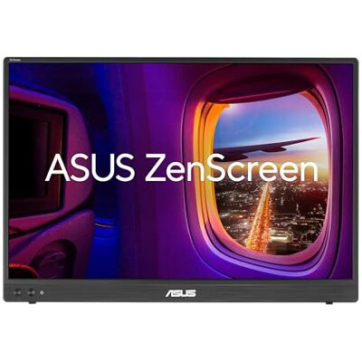 Asus ZenScreen MB16FC – Moniteur Portable, écran IPS 16 Pouces 16:10 WUXGA (1920 x 1200), Alimentation Pass Through, Rotation Automatique, trépied, USB Type-C®, Mini-HDMI®, sans Scintillement - Publicité Asus ZenScreen MB16FC – Moniteur Portable, écran IPS 16 Pouces 16:10 WUXGA (1920 x 1200), Alimentation Pass Through, Rotation Automatique, trépied, USB Type-C®, Mini-HDMI®, sans Scintillement - Publicité
