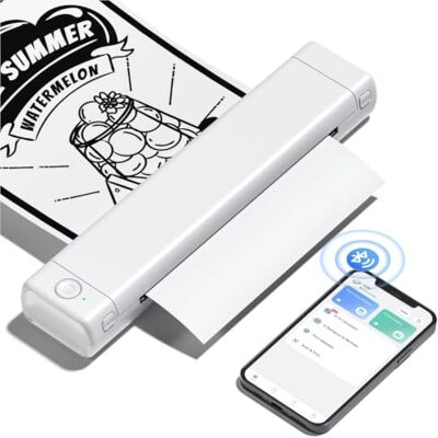 Phomemo M08F Imprimantes à reçu Thermique A4 Portable Bluetooth, Blanche - Publicité Phomemo M08F Imprimantes à reçu Thermique A4 Portable Bluetooth, Blanche - Publicité