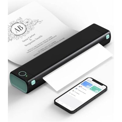 Phomemo M08F Imprimante Thermique Portable A4 sans Encre, Noire Verte - Publicité Phomemo M08F Imprimante Thermique Portable A4 sans Encre, Noire Verte - Publicité