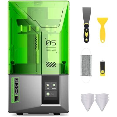ELEGOO Mars 5 Imprimante 3D Résine, avec Écran LCD Mono 4K de 6,6 Pouces - Publicité ELEGOO Mars 5 Imprimante 3D Résine, avec Écran LCD Mono 4K de 6,6 Pouces - Publicité