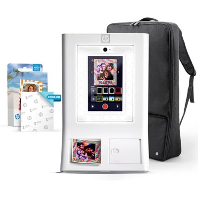 HP Sprocket Photomaton Machine Imprimante Photo Instantanée Couleur (Blanc) Starter Bundle + Papier Zink (100 Feuilles) + Étui de Transport Rembourré - Publicité HP Sprocket Photomaton Machine Imprimante Photo Instantanée Couleur (Blanc) Starter Bundle + Papier Zink (100 Feuilles) + Étui de Transport Rembourré - Publicité