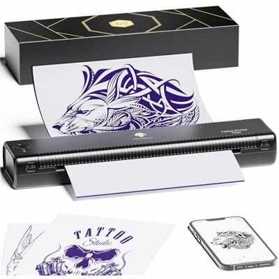 Phomemo TP81 Thermocopieur Tatouage, Imprimante Tatouage pour 10 Feuilles - Publicité Phomemo TP81 Thermocopieur Tatouage, Imprimante Tatouage pour 10 Feuilles - Publicité