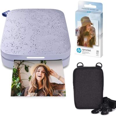 HP Sprocket Imprimante Photo instantanée Portable 2x3 Pouces (Violet) Paquet de Papier Zink - Publicité HP Sprocket Imprimante Photo instantanée Portable 2x3 Pouces (Violet) Paquet de Papier Zink - Publicité