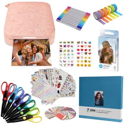 HP Sprocket Imprimante Photo instantanée Portable 2x3 Pouces (Rose) Kit d'album - Publicité HP Sprocket Imprimante Photo instantanée Portable 2x3 Pouces (Rose) Kit d'album - Publicité