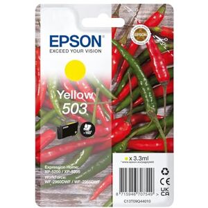 Epson 503 Chillies, Genuine Yellow Ink Cartridge - Publicité Epson 503 Chillies, Genuine Yellow Ink Cartridge - Publicité
