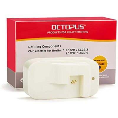 Octopus Chipresetter compatible pour cartouches jet d'encre Brother LC-3211, LC-3213, LC-3217, LC-3219, pour 120 réinitialisations - Publicité Octopus Chipresetter compatible pour cartouches jet d'encre Brother LC-3211, LC-3213, LC-3217, LC-3219, pour 120 réinitialisations - Publicité