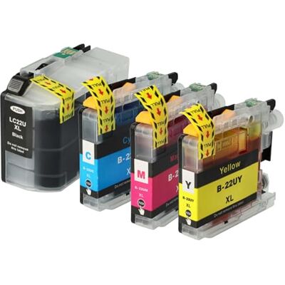 vhbw 4X Cartouches Remplacement pour Brother LC-22U Y - Publicité vhbw 4X Cartouches Remplacement pour Brother LC-22U Y - Publicité
